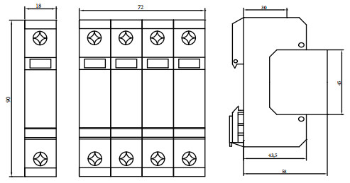 PB-40-320(1P,2PIII级交流电源浪涌保护器)